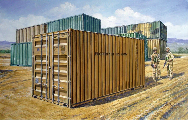 1/35 Italeri 20' Military Container 6516