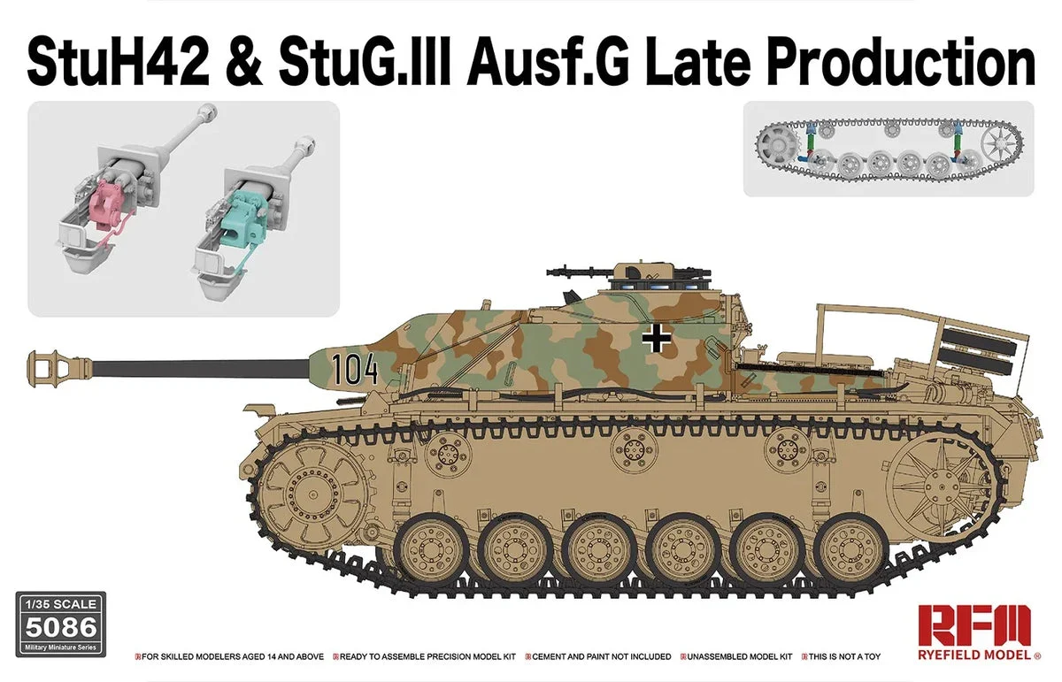 1/35 Ryefield Models StuH42 & StuG.III Ausf.G (Late Production) 5086