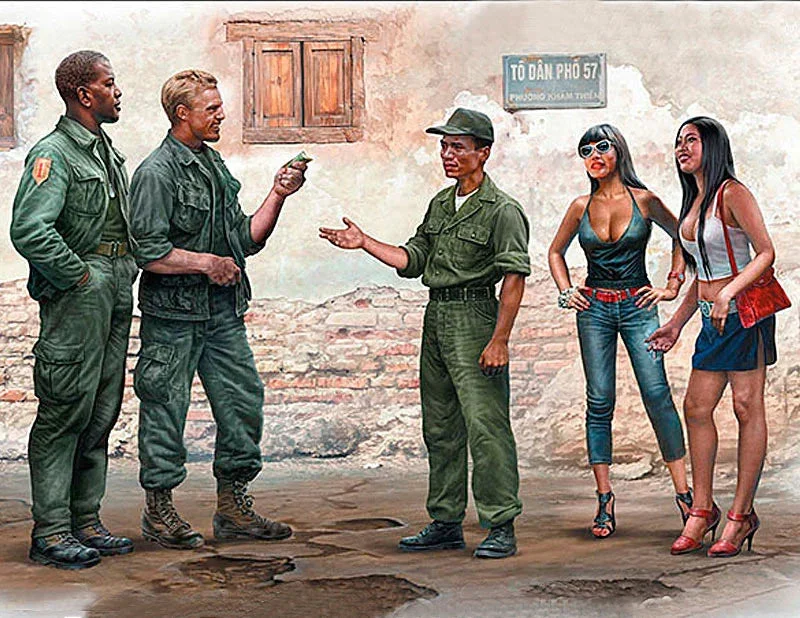 1/35 Master Box "Somewhere in Saigon" Vietnam War Series 35185 - Master Box LTD