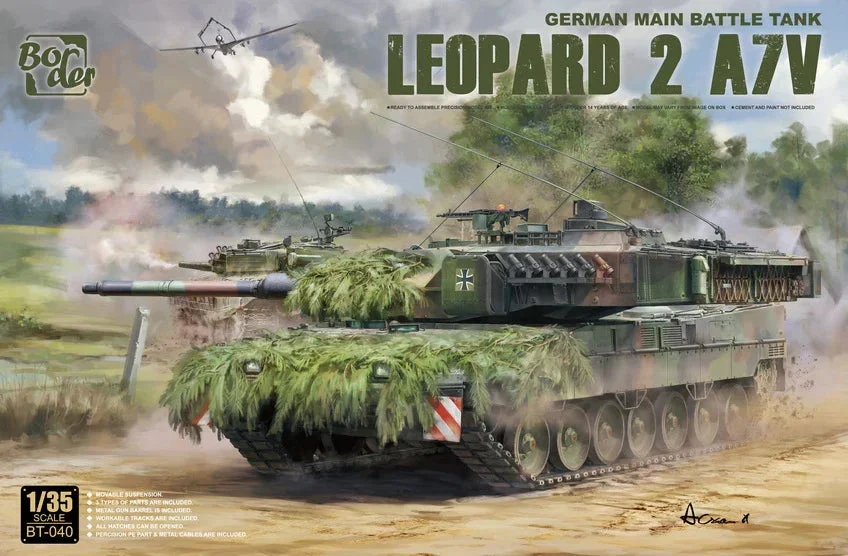 1/35 Border Model German Main Battle Tank Leopard 2 A7V BT040