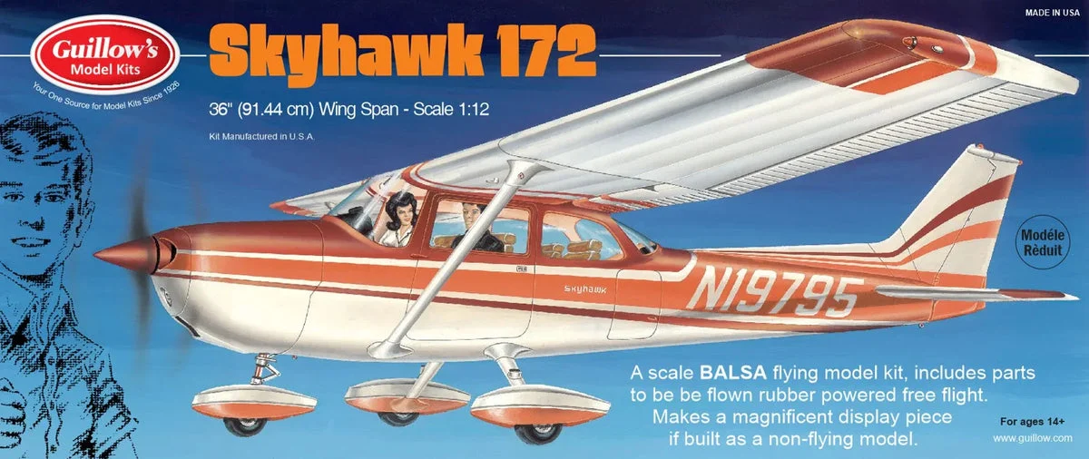 Guillows Kits Cessna Skyhawk 36" 802 - Guillows Kits & Gliders