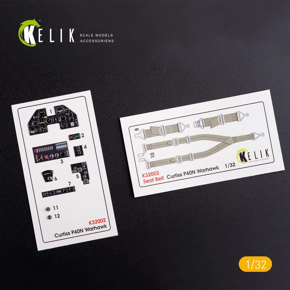1/32 Kelik P40-N interior 3D decals for Trumpeter kit K32002