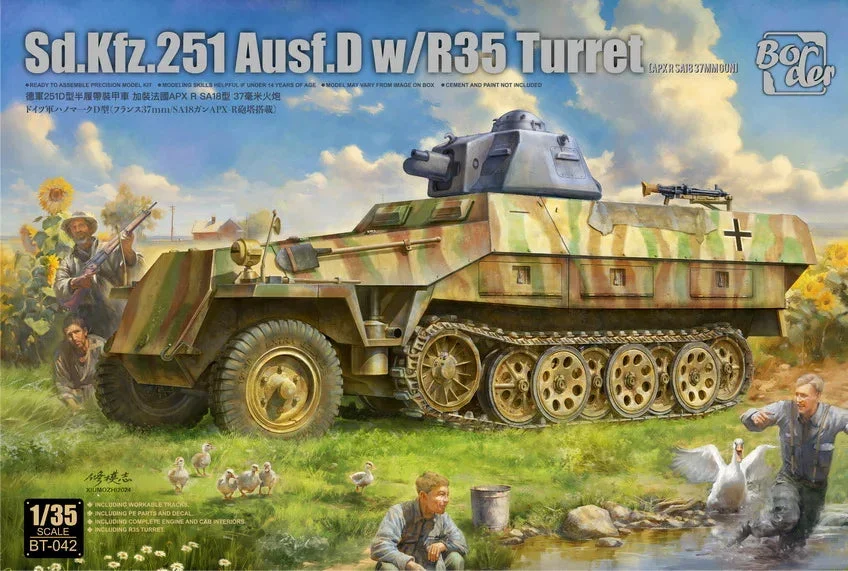 1/35 Border Model Sd.Kfz.251 Ausf.D w/R35 Turret BT042