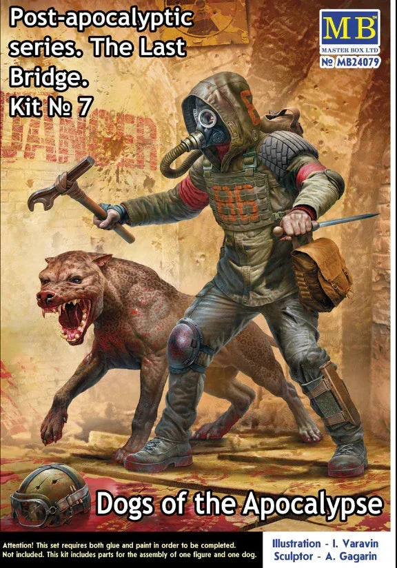1/24 Master Box Post-Apocalyptic Series: The Last Bridge Kit No 7. Dogs of the Apocalypse 24079