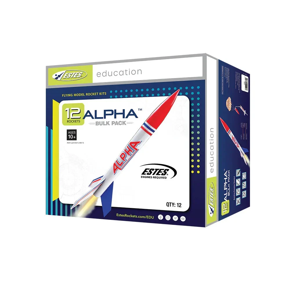 Estes Rockets Alpha Bulk Pack (12 pack) 001756
