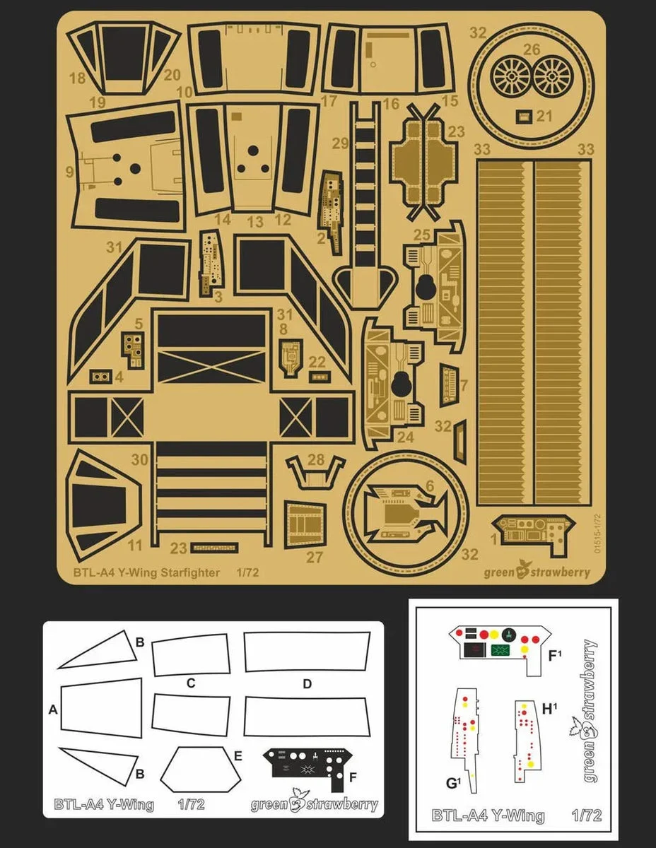 1/72 Green Strawberry BTL A-4 Y-Wing Upgrade Set 1515