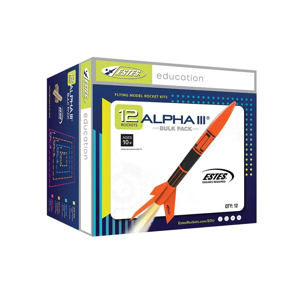 Estes Alpha III Bulk Pack (12 Pack) 01751 - Estes Rockets