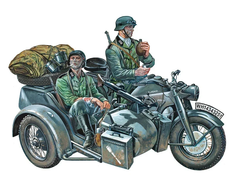 1/35 Italeri Zundapp KS750 with Sidecar 0317