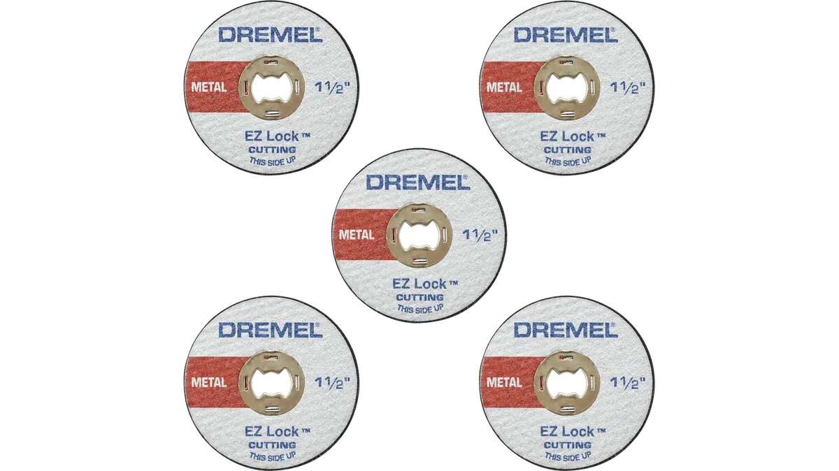 Dremel 1 1/2" EZ Lock Metal Fiberglass Reinforced (5 Blades) EZ Lock Cut-Off Wheel EZ456