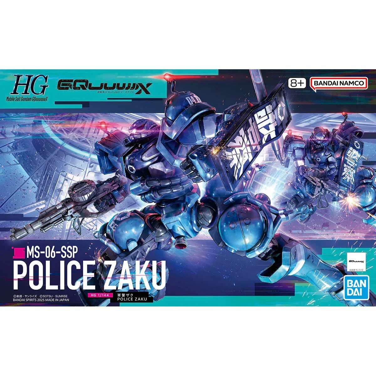 1/144 Bandai HG Police Zaku Model Kit 2759290 - Bandai Namco