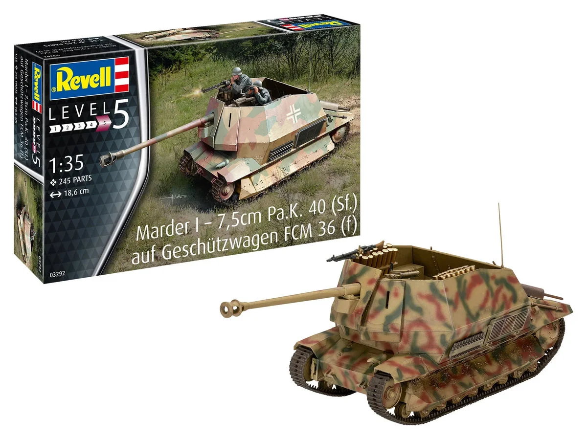 1/35 Revell Germany Marder I - 7.5cm Pa.K. 40 (Sf.) auf FCM 36(f) 03292