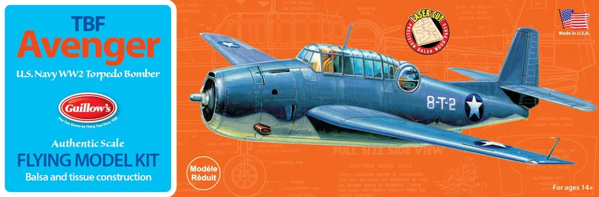 Guillows Kits TBF Avenger 509 - Guillows Kits & Gliders