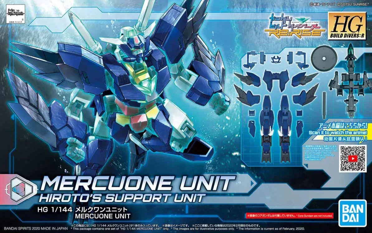 1/144 Bandai HG Build Divers:R Mercuone Unit 2492937 - Bandai Namco