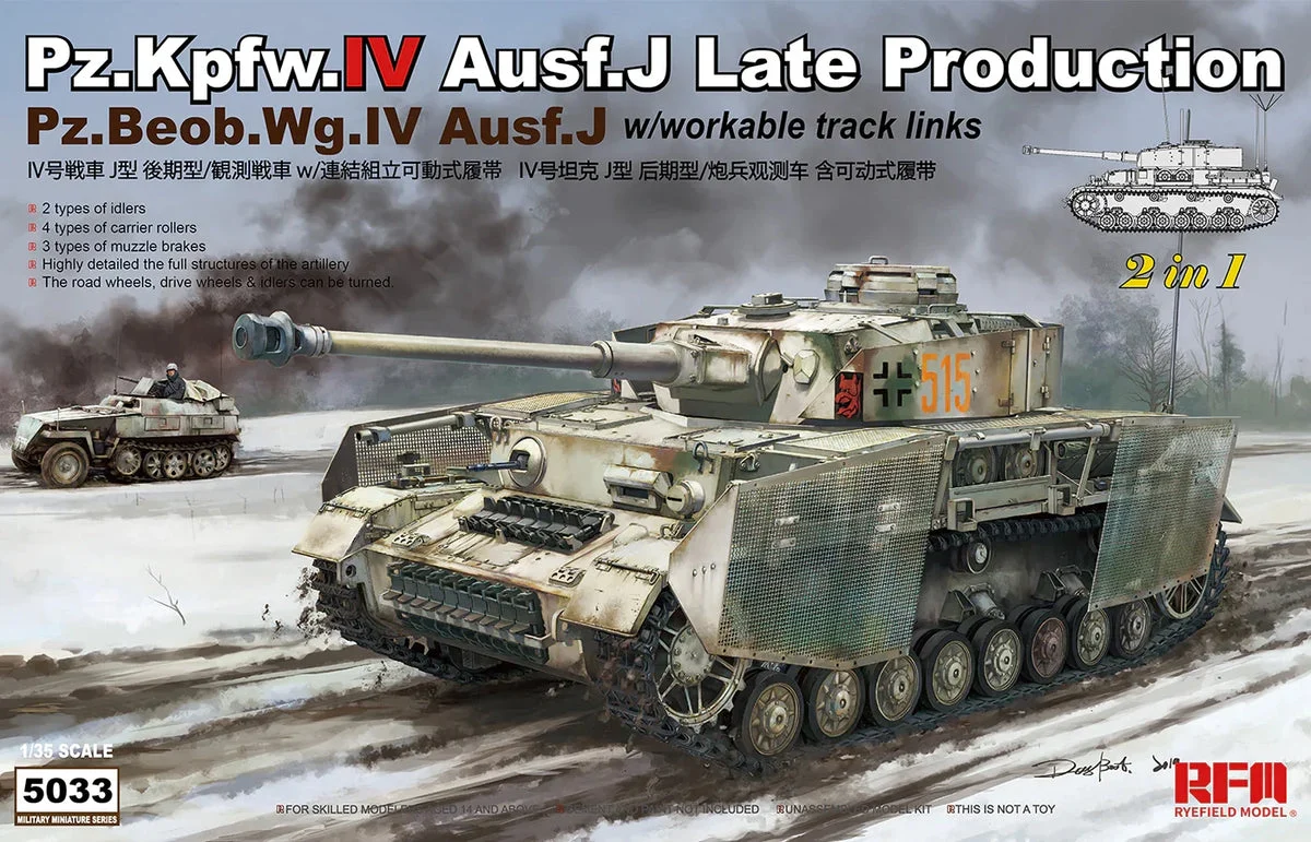 1/35 Ryefield Models Pz.Kpfw. IV Ausf. J Late Production 5033