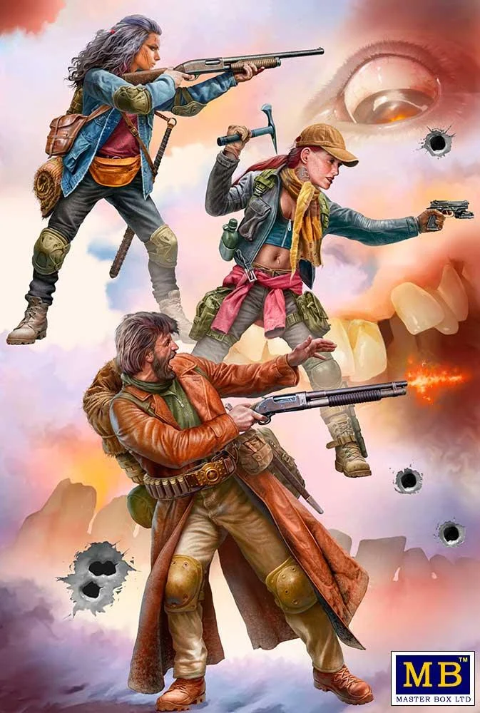1/35 Master Box Zombieland Series: Kit No. 3 Road to Freedom. Zombie Hunters 35243 - Master Box LTD