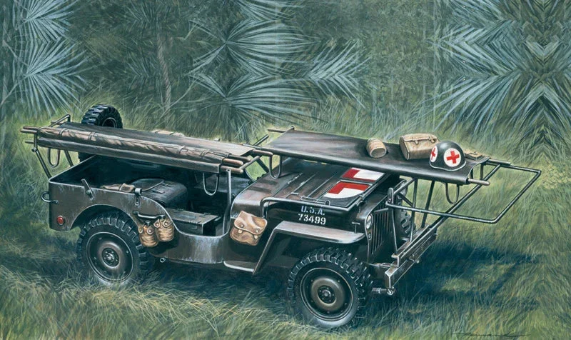 1/35 Italeri 1/4T 4x4 Ambulance Jeep 0326