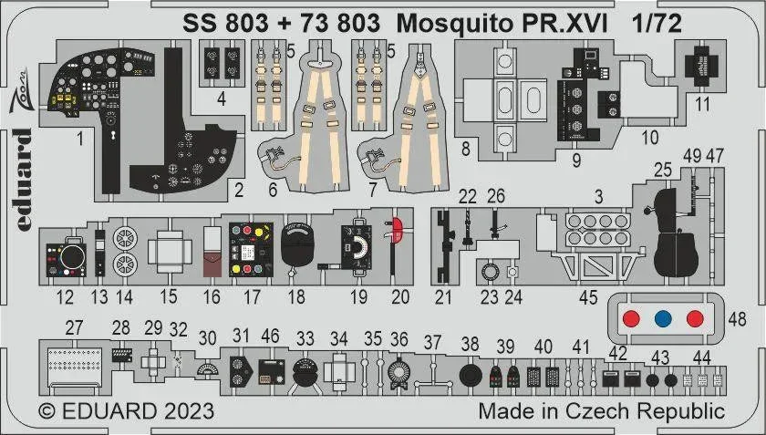 1/72 Eduard Mosquito PR.XVI for AIRFIX SS803