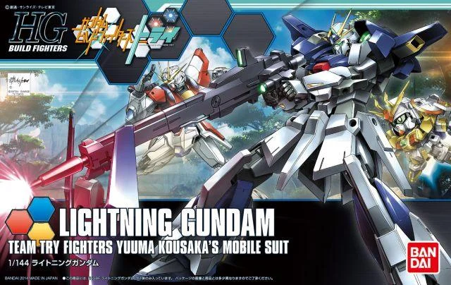 1/144 Bandai HG Build Fighters Try Lightning Gundam 2278304 - Bandai Namco