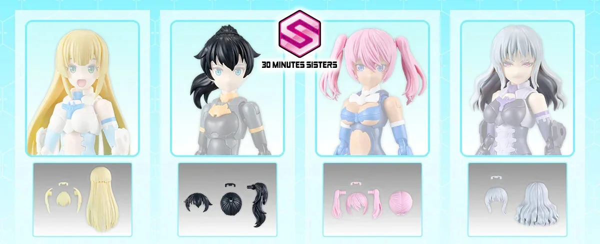 Bandai 30MS Option Hair Style Parts Vol.11 (4 Types) 9049100 - Bandai Namco