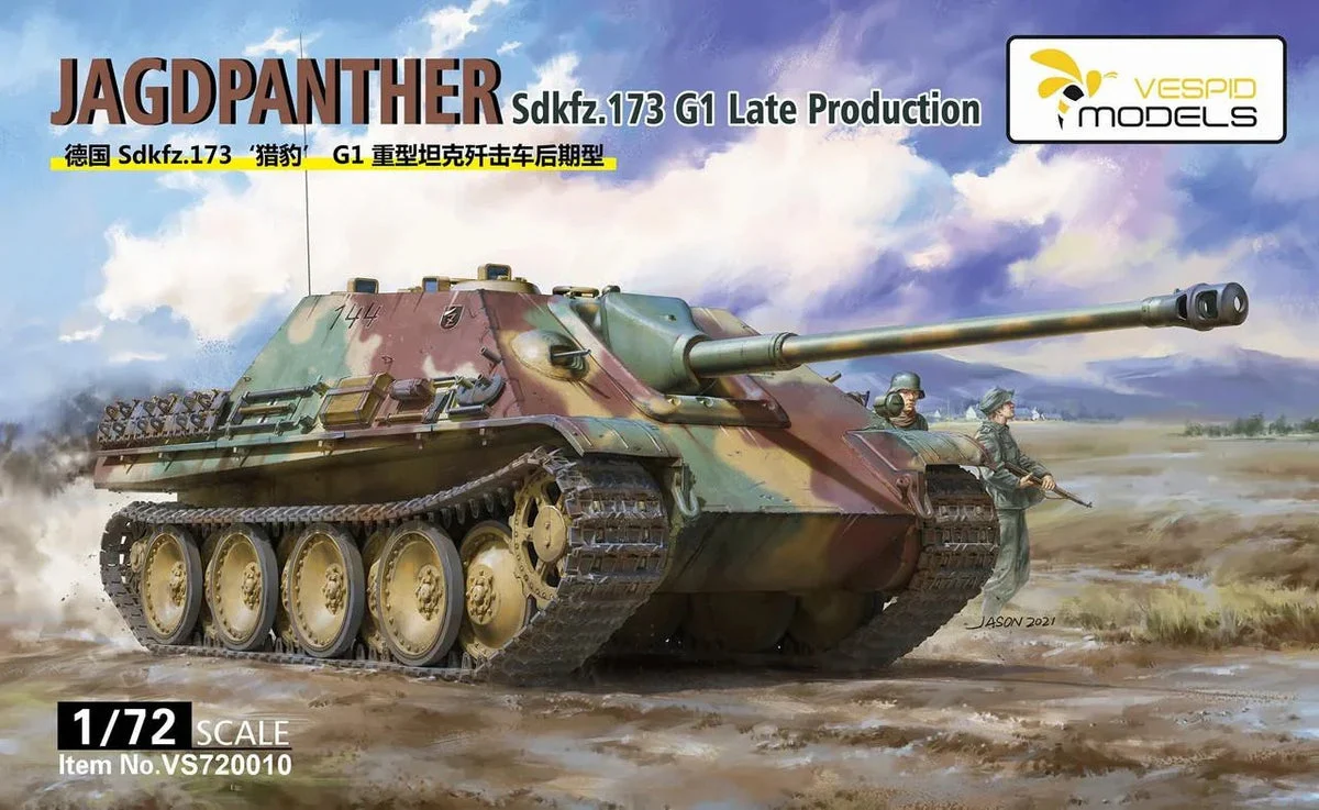1/72 Vespid Sd.Kfz.173 Jagdpanther G1 Late Production 720010 - Vespid Models