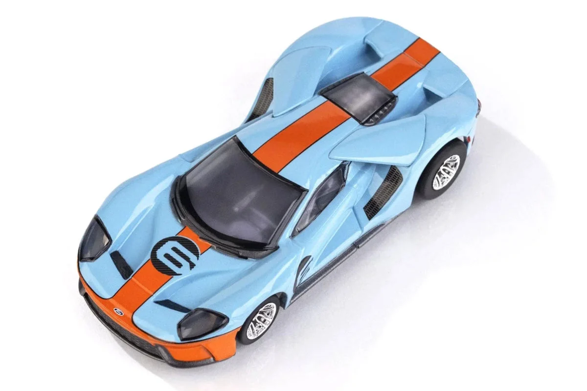 AFX Ford GT Heritage #6 Gulf Blue/Orange 2020 HO Slot Car 22052