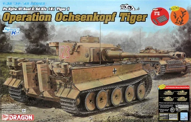 1/35 Dragon Model Pz.Kpfw. VI Ausf.E Sd.Kfz.181 Tiger I "Operation Ochsenkopf Tiger" 6328 - Dragon Models