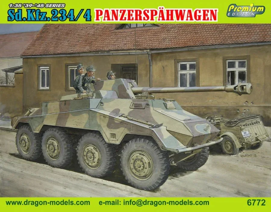 1/35 Dragon Model Sd.Kfz.234/4 Panzerspähwagen 6772 - Dragon Models