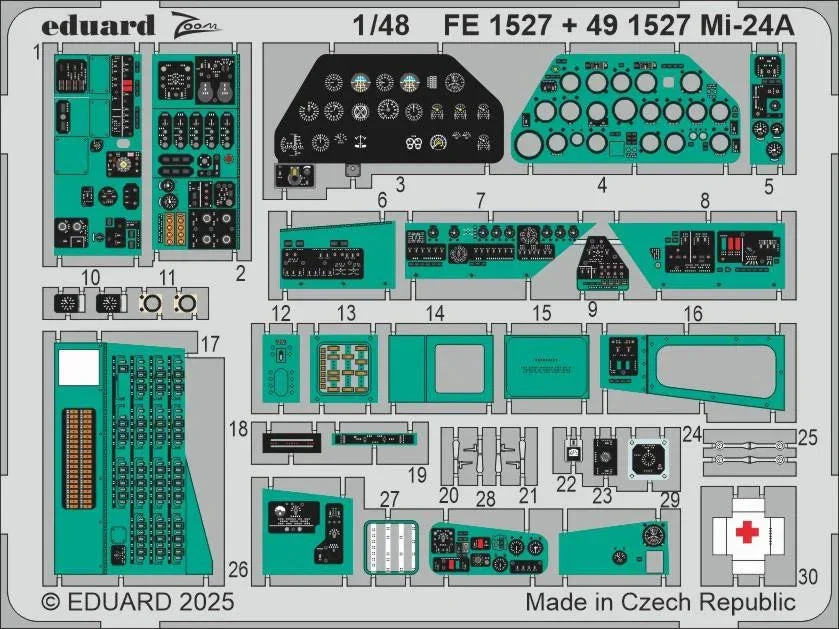 1/48 Eduard Mi-24A Zoom set for TRUMPETER kit FE1527