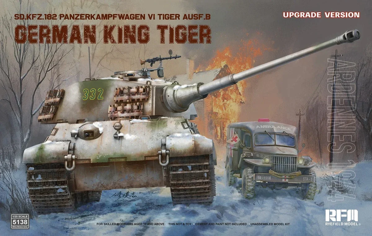 1/35 Ryefield Sd.Kfz. 182 Pz.Kpfw.VI Ausf.B German King Tiger 5137 - Ryefield Models