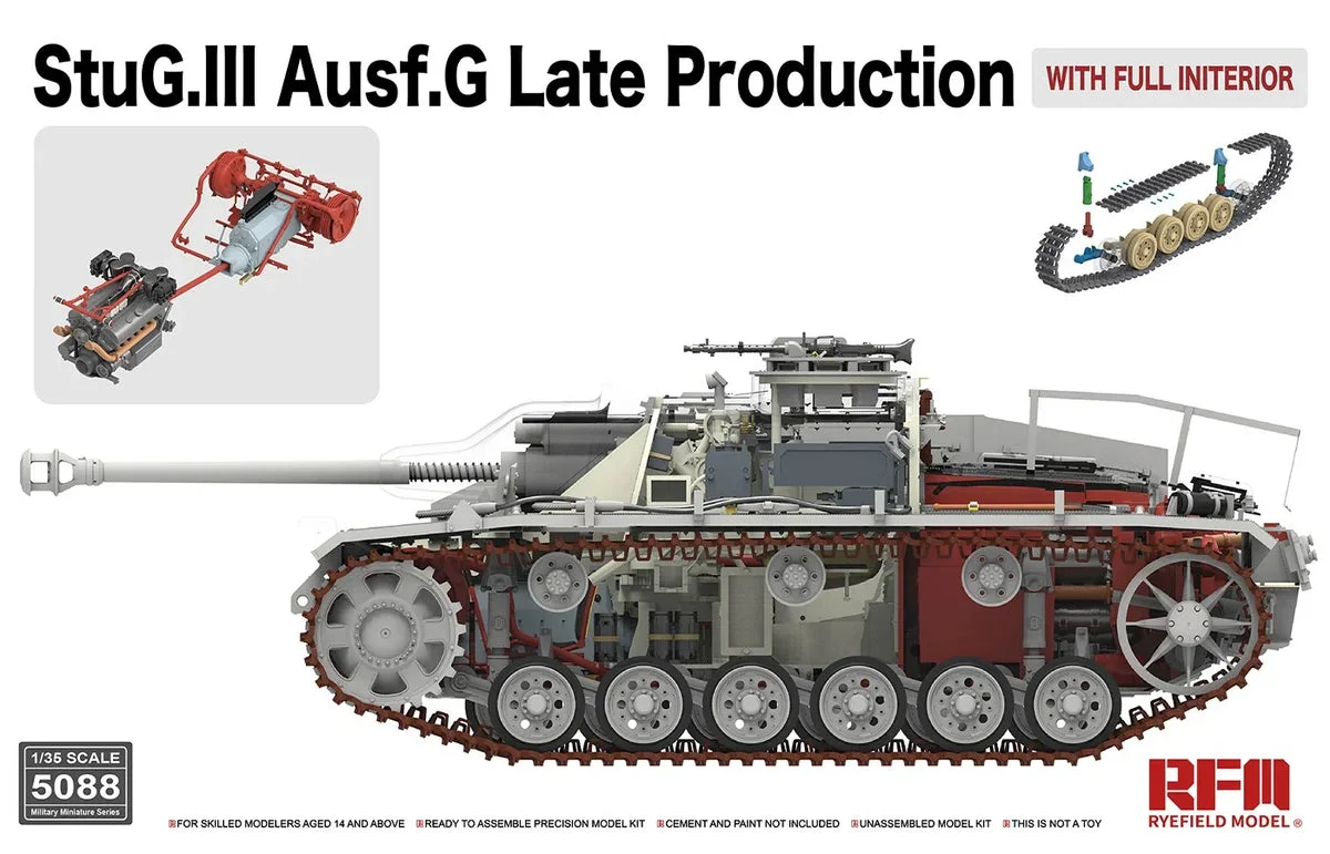 1/35 Ryefield Models Stug.III Ausf.G Late Production w/Full Interior 5088