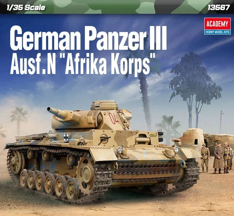 1/35 Academy German Panzer III Ausf.N Afrika Korps 13567 - Academy Models