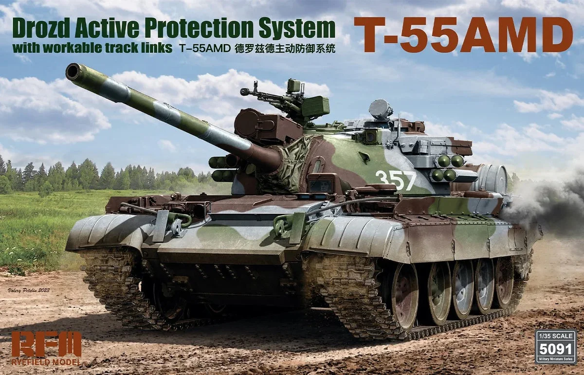 1/35 Ryefield Models T-55AMD Drozd APS w/Workable Track Links 5091