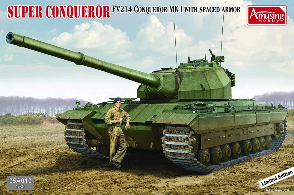 1/35 Amusing Hobby Super Conqueror FV214 Conqueror Mk I with Spaced Armour 35A013