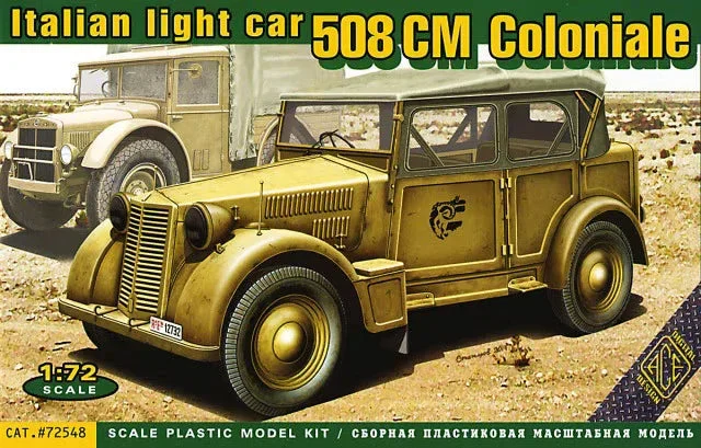 1/72 ACE Model Italian Light Military Vehicle 508 CM Coloniale 72548 - ACE Models