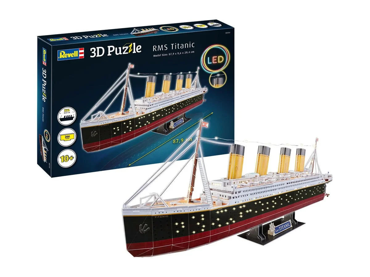 Revell Germany RMS Titanic 3D Puzzle LED Edition 00154 - Revell-Germany