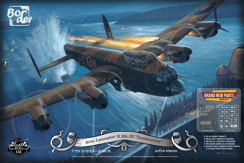 1/32 Border Model Avro Lancaster B. Mk.III "Dambusters" W/Full Interior BF011
