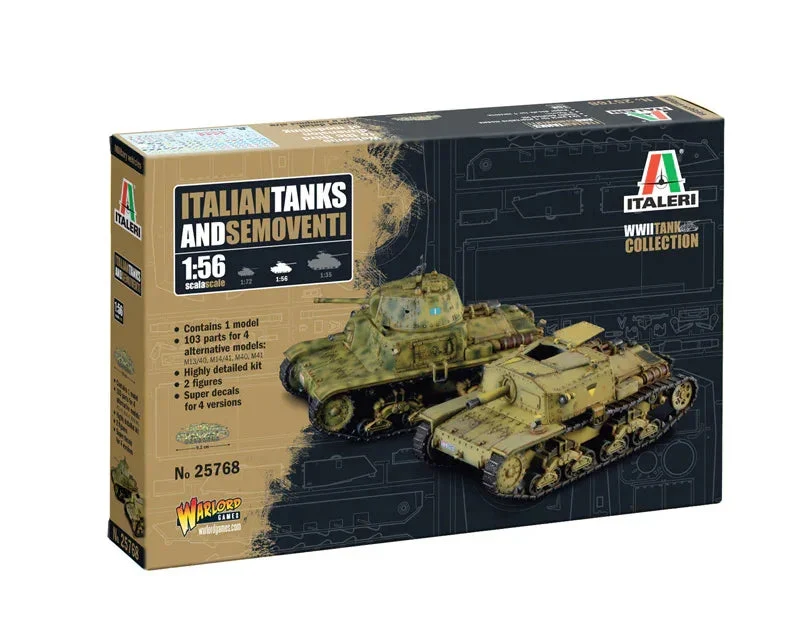 1/56 Italeri Italian Tanks & Semoventi 25768