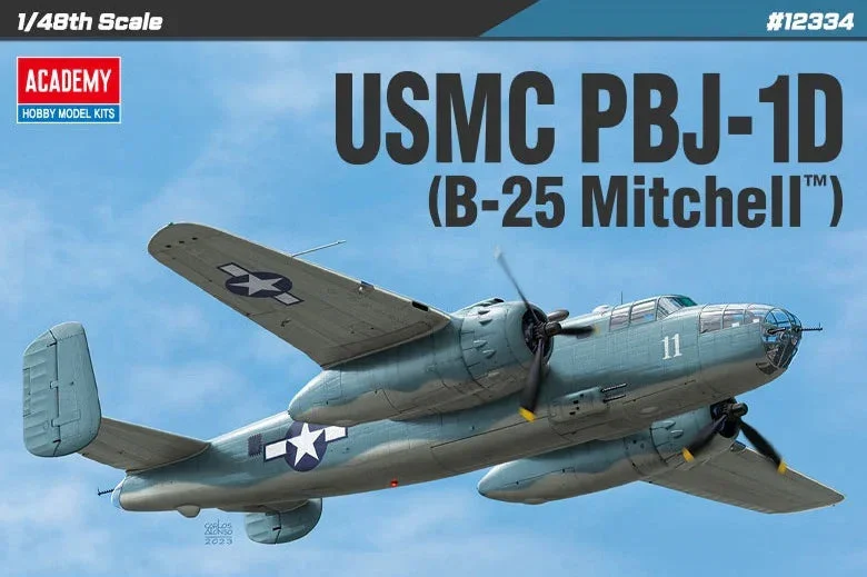 1/48 Academy USMC PBJ-1D (B-25 Mitchell) 12334
