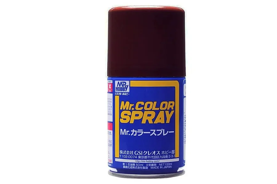 Mr Hobby Mr Color Flat Red Brown Spray - S41