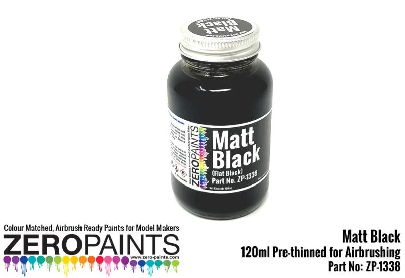 Zero Paints Matte Black - ZP-1338