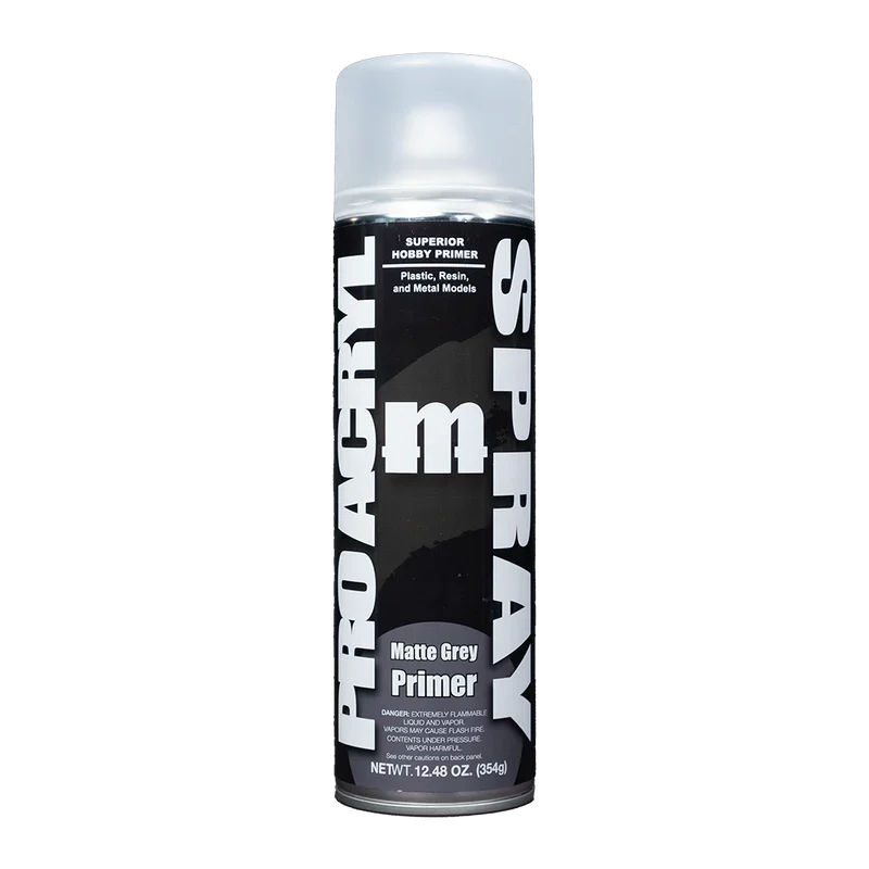 Pro Acryl Spray Matte Grey Primer - Monument Hobbies