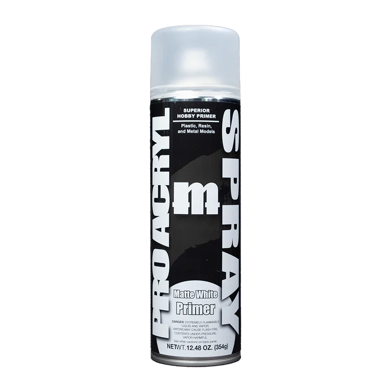 Pro Acryl Spray Matte White Primer - Monument Hobbies