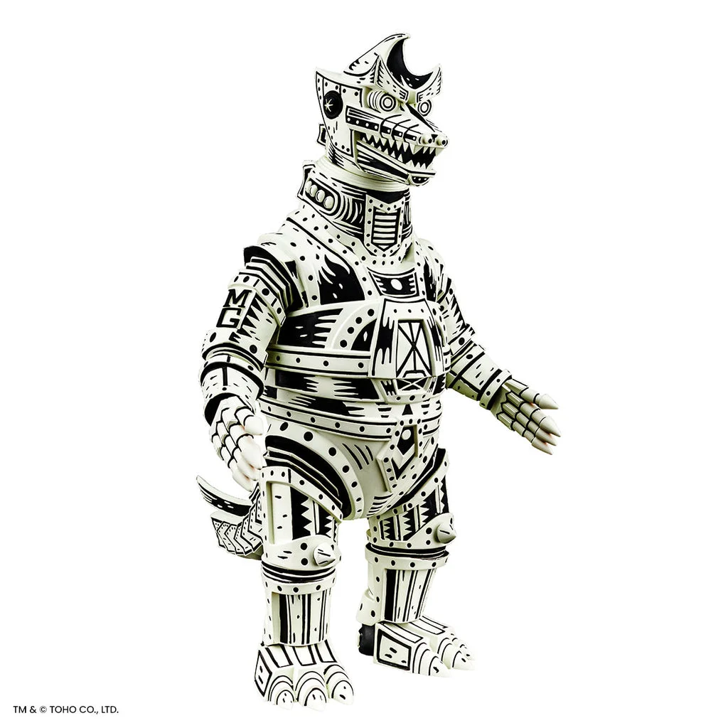 Mechagodzilla (Linocut) - Vinyl Designer Figure by Attack Peter - Linocut Variant Timed Edition