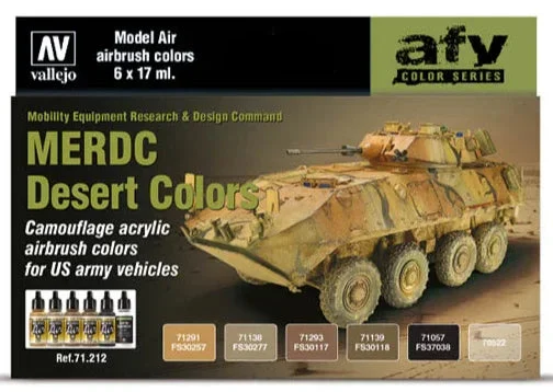Vallejo 17ml Set of 6 MERDC Desert Colors - 71212