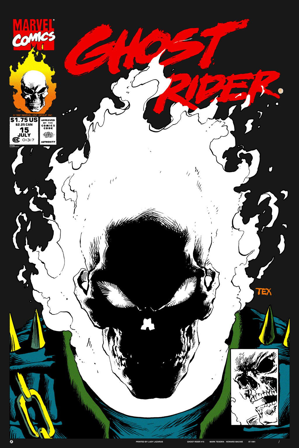 Ghost Rider #15 Poster - Mark Texeira