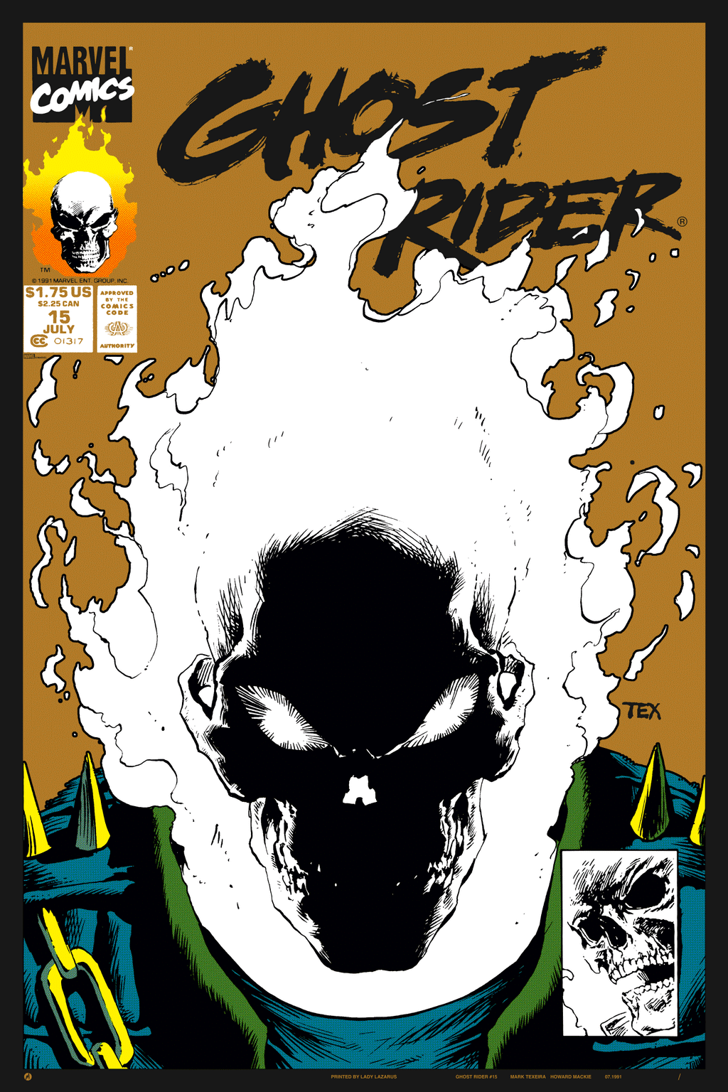 Ghost Rider #15 Variant Poster - Mark Texeira