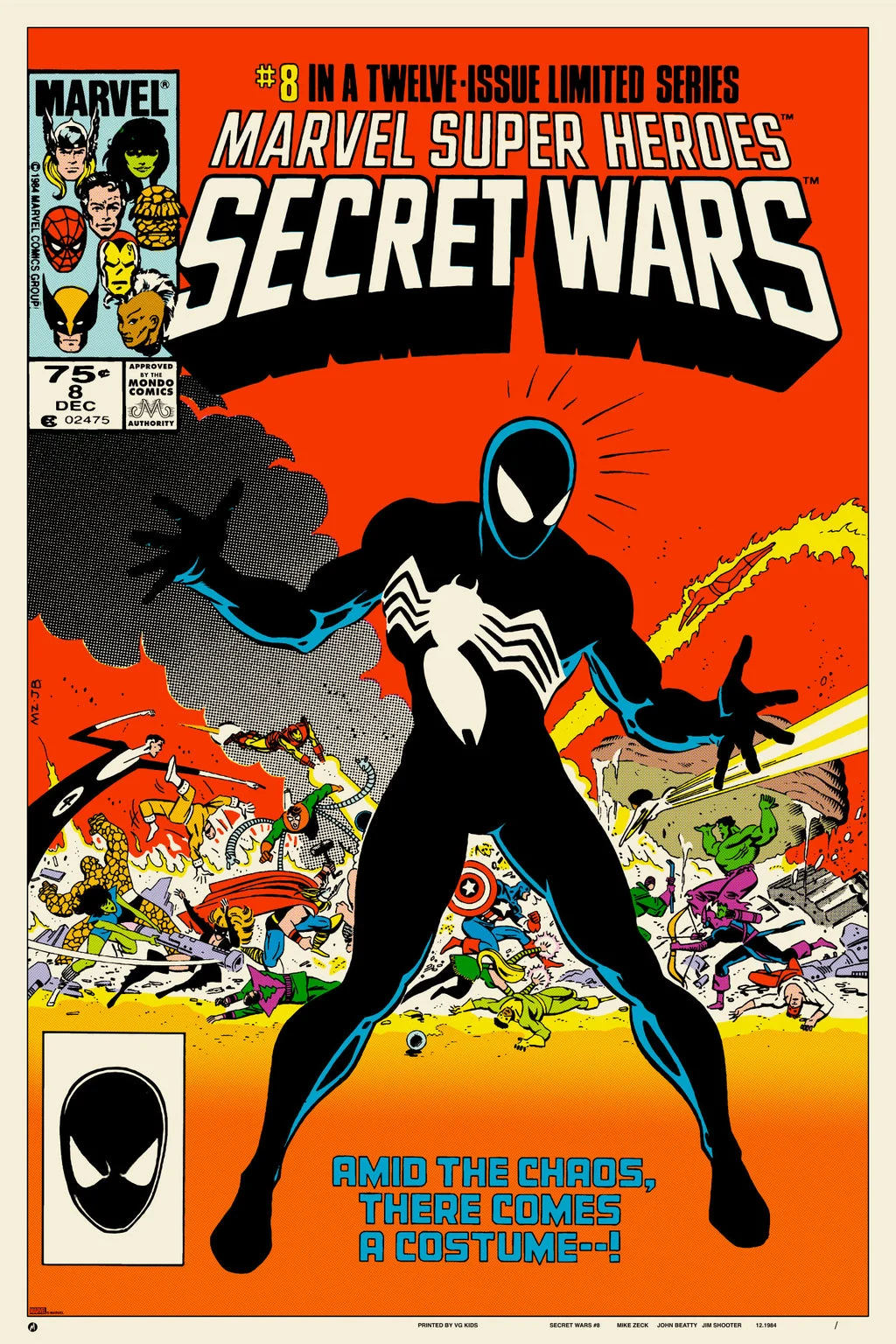 Secret Wars #8 Poster - Mike Zeck