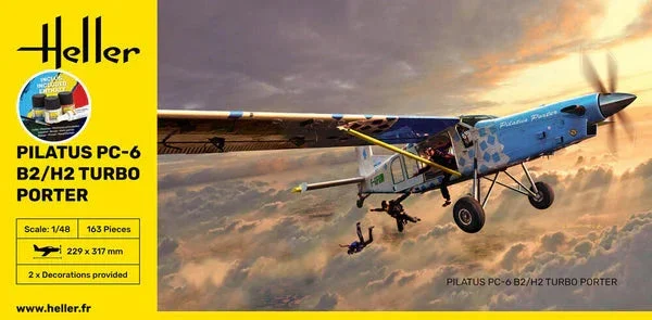 1/48 Heller Pilatus PC-6 B2/H2 Turbo Porter STARTER KIT
