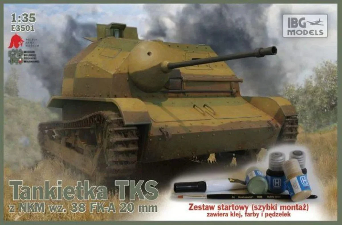 1/35 IBG Model Model TKS Tankette with 20mm Gun E3501 - IBG Models