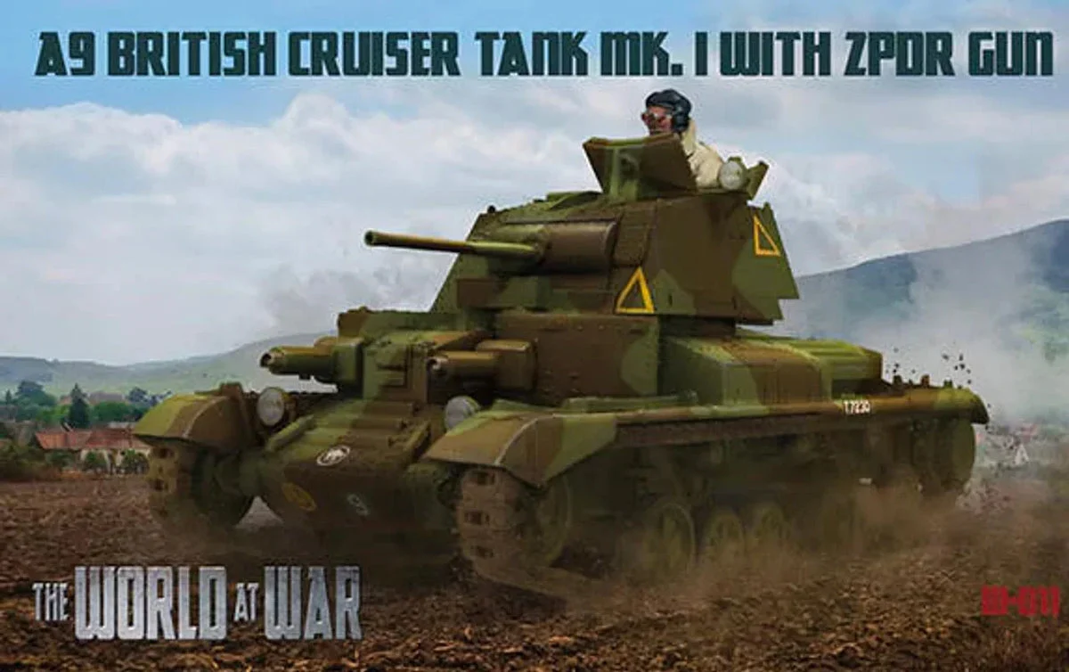 1/72 IBG Model Model A9 British Cruiser Tank Mk.I w/ ZPOR Gun W011 - IBG Models